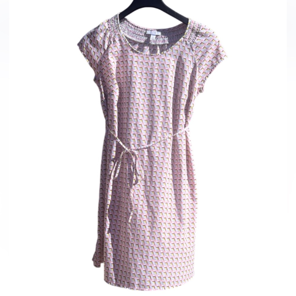 Liz Lange Maternity Dress Size Small Removable Belt Baby Girl - Picture 2 of 15